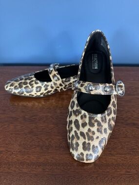KC REACTION LEOPARD BALLERINA FLAT